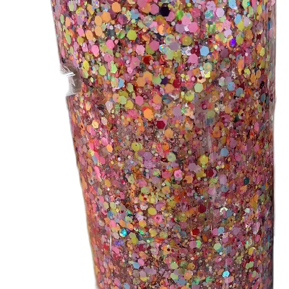 bottle only cute cups Custom Decal 16 oz Snowglobe Tumbler Drinkware Waterbottle with Colorful Glitter Finish Cup Mug Portable Reusable