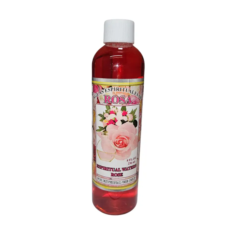 Spiritual Rose Water - 8oz | Agua de Rosa - Natural Energy Cleanser for Tranquility and Peace Cleasing Calming Fragrance