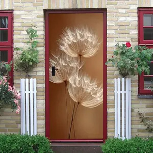 2pcs Dream Dandelion Wall Stickers Ins Style Home Decor Decals for Living Room Bedroom Waterproof Removable Self Adhesive Nordic Minimalist Artistic Small Fresh Background Wall Stickers