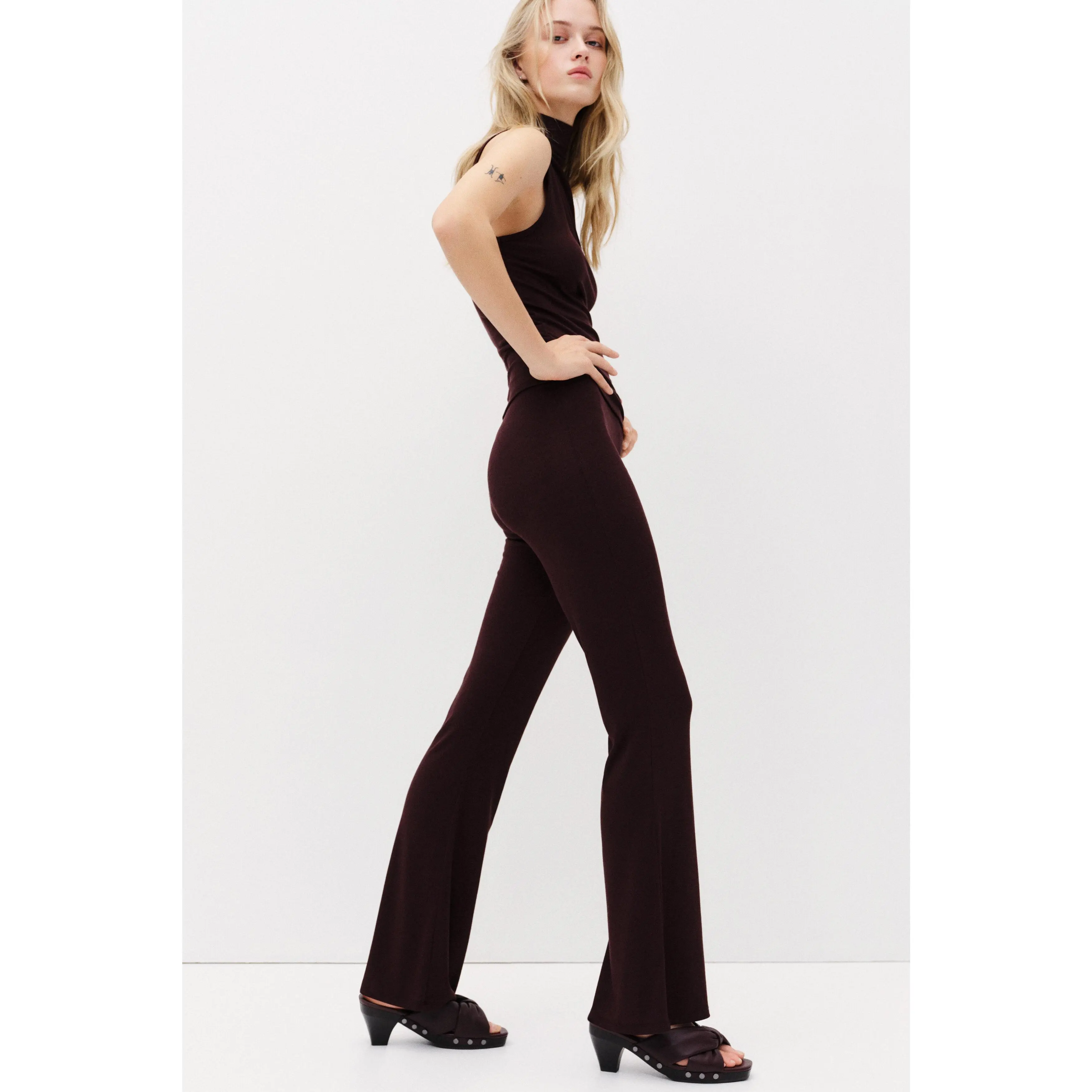 H&M Flared jersey trousers H&M Flared jersey trousers