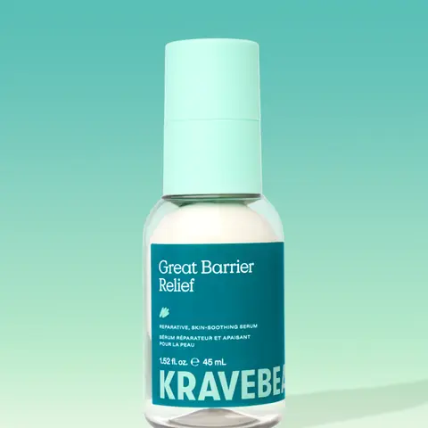 KraveBeauty Great Barrier Relief - Reparative, Skin-Soothing Serum for All Skin Type, Especially Sensitive & Eczema-Prone Skin