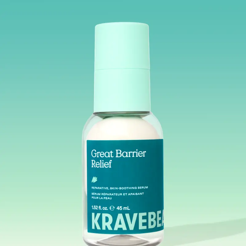 KraveBeauty Great Barrier Relief - Reparative, Skin-Soothing Serum for All Skin Type, Especially Sensitive & Eczema-Prone Skin