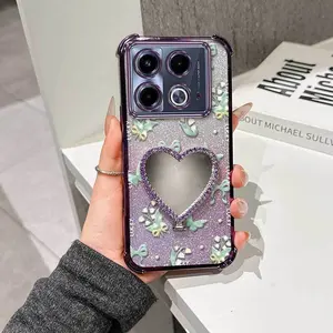 1 Piece Suitable For Infinix Note 50 Pro/40 Pro 5G/4G/40 Pro+ 5G/40/30/50 Pro+ 5G/Smart 10 PLUS Campanula Bow Flexible Phone Case Cover Suitable For Infinix Note 40 4G With High-Quality And Stand Features Suitable For Club