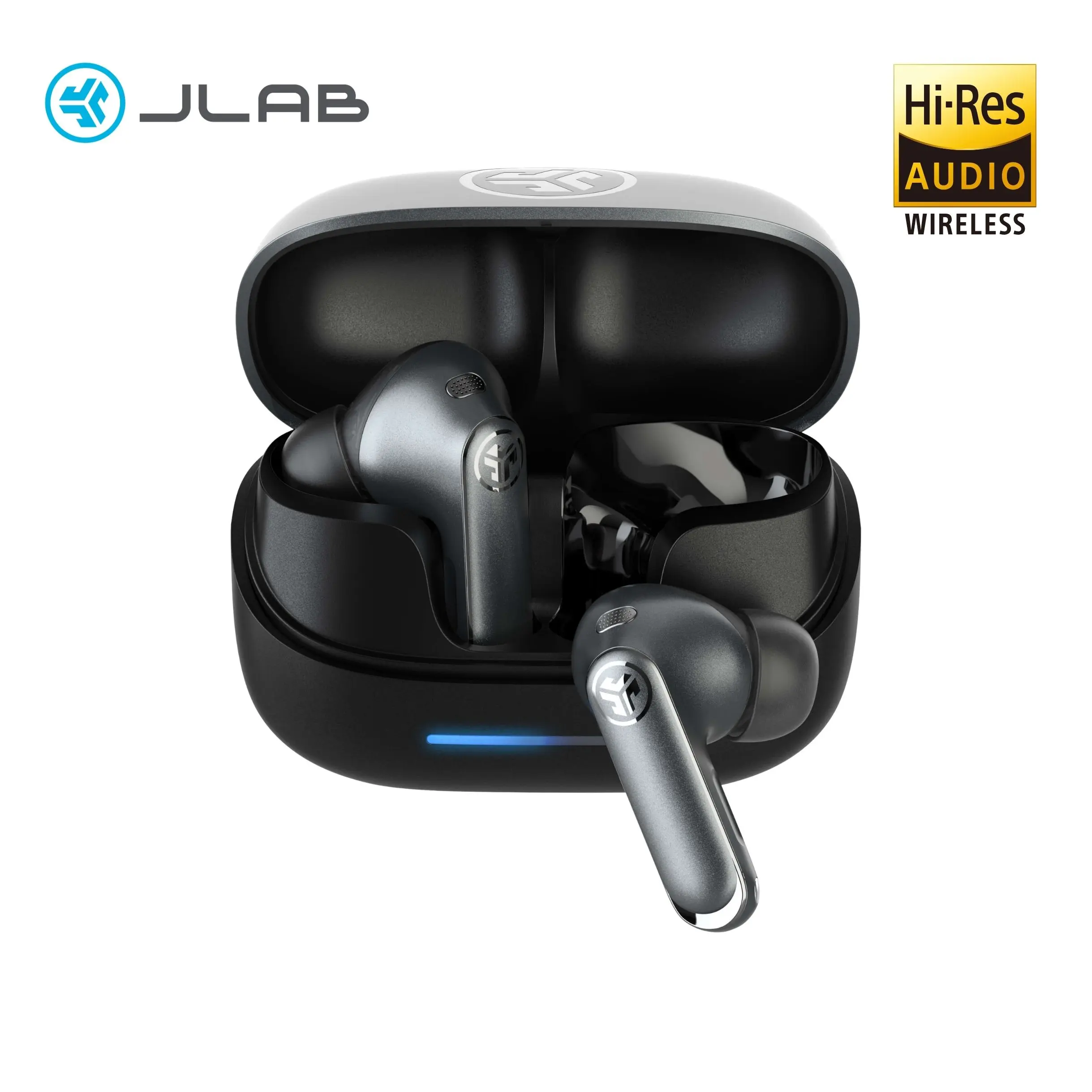 JLab Epic Pods ANC True Wireless Earbuds with Adaptive Noise Cancelling, Hi-Res Audio, IP55 Splashproof, 60+ Hr Playtime, Wireless Charging, Bluetooth 6.1, iOS & Android Compatible