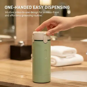 4-in-1 Leak-Proof Travel Toiletry Bottles Set (Green) | 4 Pack 30ML Refillable Portable Containers for Shampoo, Conditioner, Lotion & Skincare