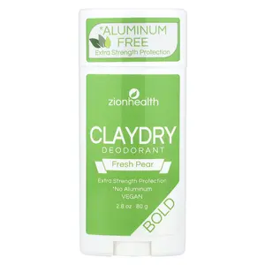 Zion Health Bold, ClayDry Deodorant, Fresh Pear, 2.8 oz (80 g)