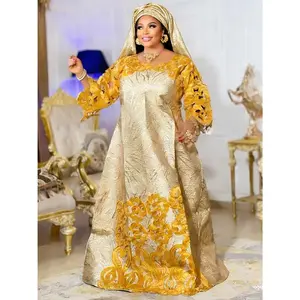 African Dresses For Women Luxury Dashiki Embroidered Robes Wedding Party Birthday Prom Evening Gown Africa Clothing Turkey Wears