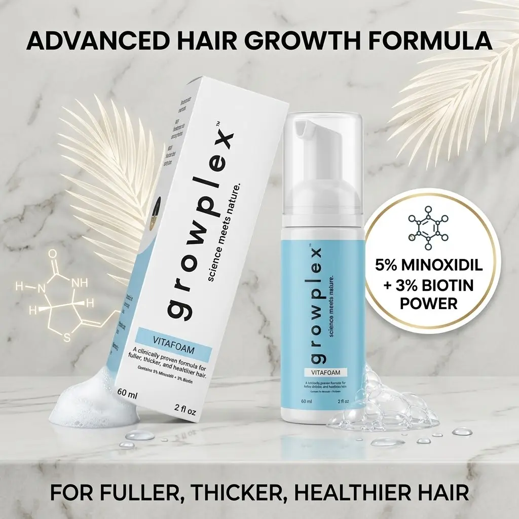 Men's VITAFOAM Hair Growth Formula, Targeted Hair Care Treatment for Beauty & Personal Care Men's VITAFOAM Hair Growth Formula, Targeted Hair Care Treatment for Beauty & Personal Care