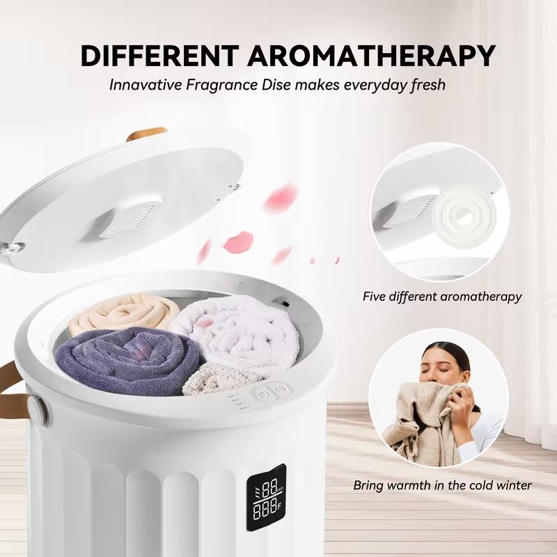 Deluxe Towel Bucket with 4 Modes & Self-Closing System - Instant Hot Water Suitable for Bathrooms, Spas, for or Commercial Use, Plug-and-Play, Ideal Gift for Festivals ( Plug, Voltage Compatible)