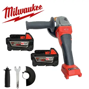 Milwaukee M18 125mm Brushless Angle Grinder | Variable Speed Cordless Tool for Fast Polishing & Precise Cutting  Construction Essential