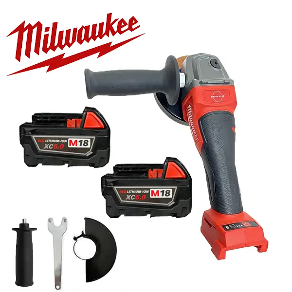 Milwaukee M18 125mm Handheld Brushless Motor Angle Grinder, Variable Speed Cordless Power Tool with Easy Maneuverability for Fast Polishing, Precise Cutting, Construction Essential (Power Tools Category)
