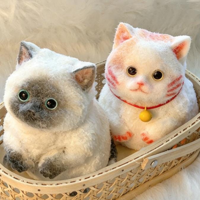 Squishy  Handmade Taba squishies/Animal Yellow Cat(Large Size)Squishy Toys Full silicone reborn squishy,fidget toys,taba Squishy,Animal Yellow Cat,Gift for girls and boys