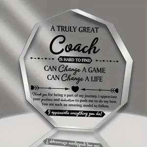 Acrylic Coach Gifts, Thank You Gifts, Cute Desk Decor, Desk Signage Decoration, Acrylic Sign, Table Decorations, Coach Appreciation Gifts for Sports Coaches, Desk Signs Ornament, Acrylic Desktop Decoration, Acrylic Plaque Decor