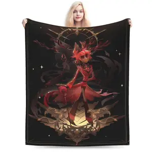 Anime character themed print inspired blanket, soft and comfortable, suitable for sofa, office, bed, camping and travel, suitable for all seasons