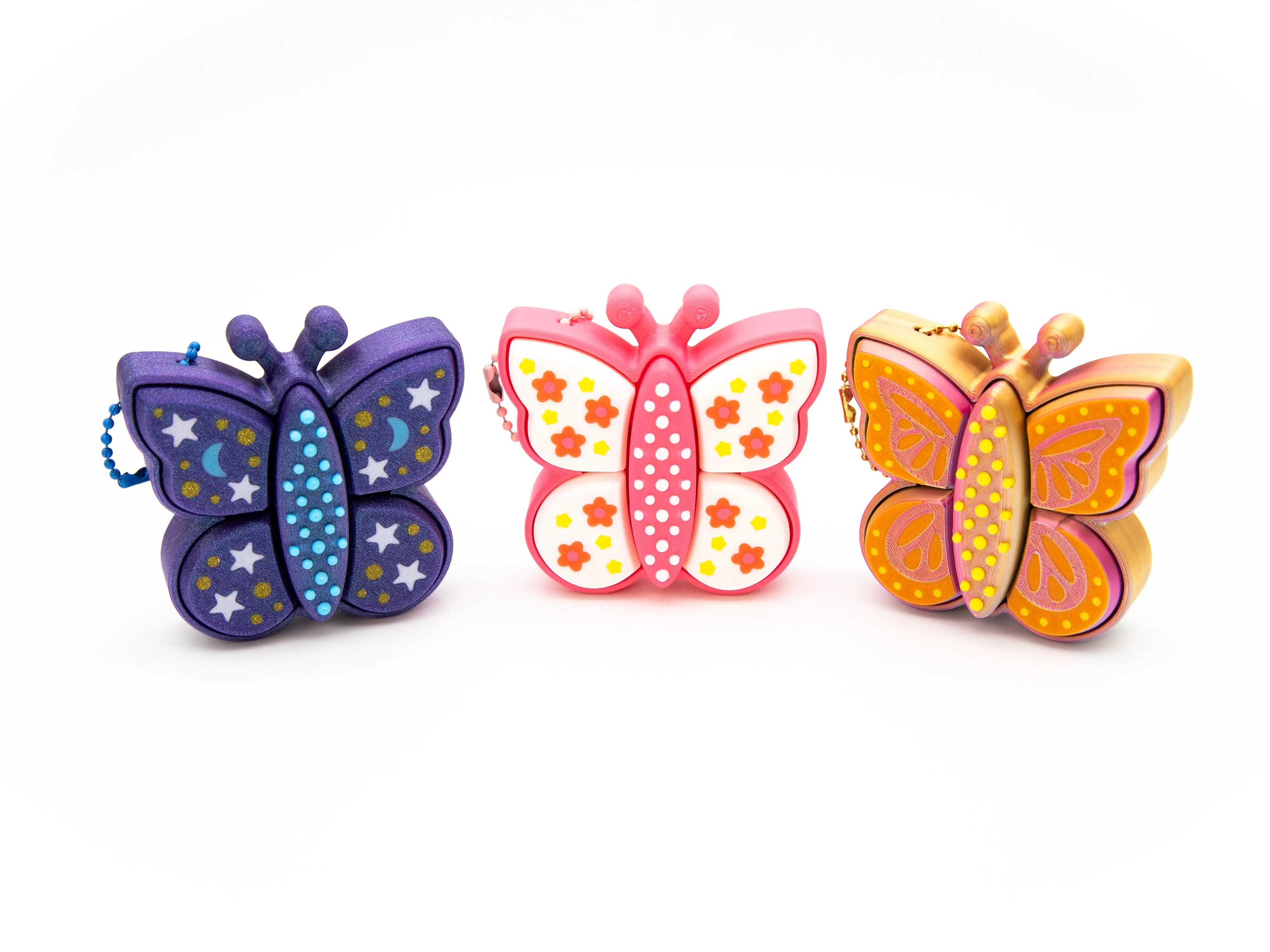 Butterfly Fidget Clickers - Desktop Fidgets and Keychains