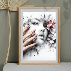 Printable Nails Print, Nail Salon Decor, Nail Technician Gift, Spa Wall Art, Beauty Salon Decor, Manicure Print, Manicure Poster, Wall Art 2 Poster ( PRODUCT DOES NOT INCLUDE FRAME )