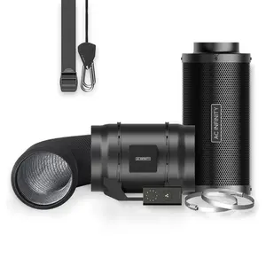 Air Filtration Kit 8" with Speed Controller, Inline Fan, Carbon Filter