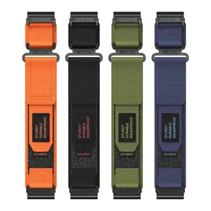 Suitable for Garmin nylon canvas strap, two-section high-altitude nylon loop Velcro strap