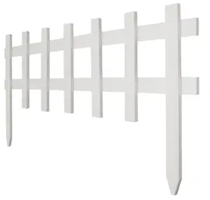 RC 75W 18 in. x 3 ft. White Deluxe Cape Cod Picket Fence