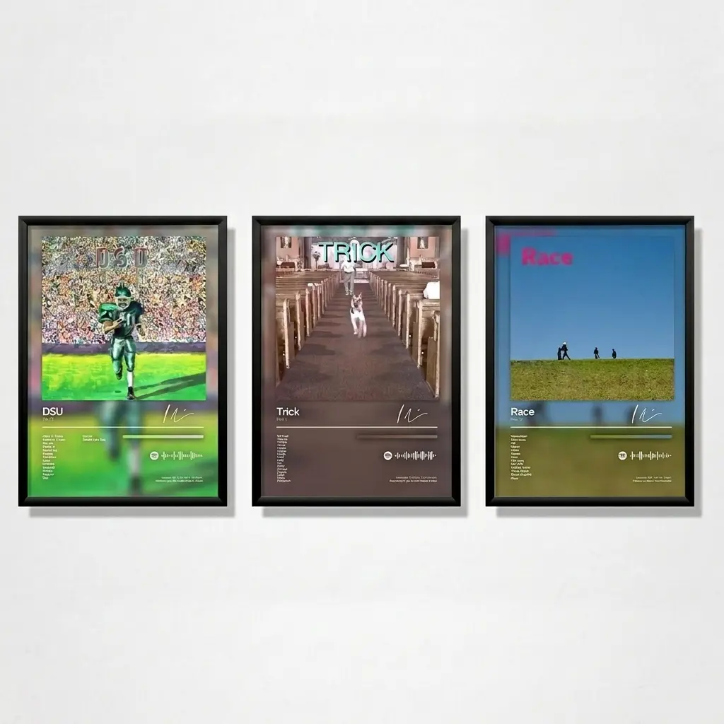 Alex G Poster 3 Pack - Album Wall Cover Art - Indie - Album Poster - Minimal Arts - Music Lover Gift - Alex G, Offline, Trick, Sarah #65 Modern Home Decor Modern Home Decoration