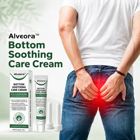 Alveora Gentle Intimate  Soothing Cream, Aloe-Infused Discomfort Relief Ointment with Hygienic Precision Applicator, Fast Care for Burning, Soreness, Swelling, Daily Private Care for All-Day Comfort