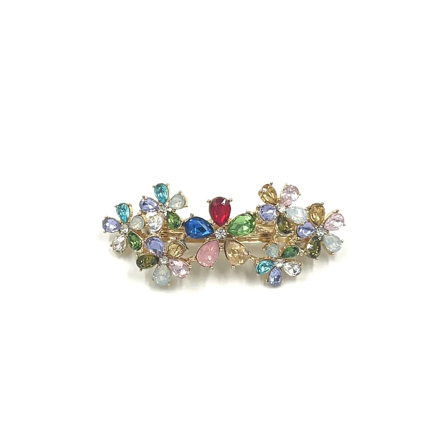 Rainbow Floral Barrette