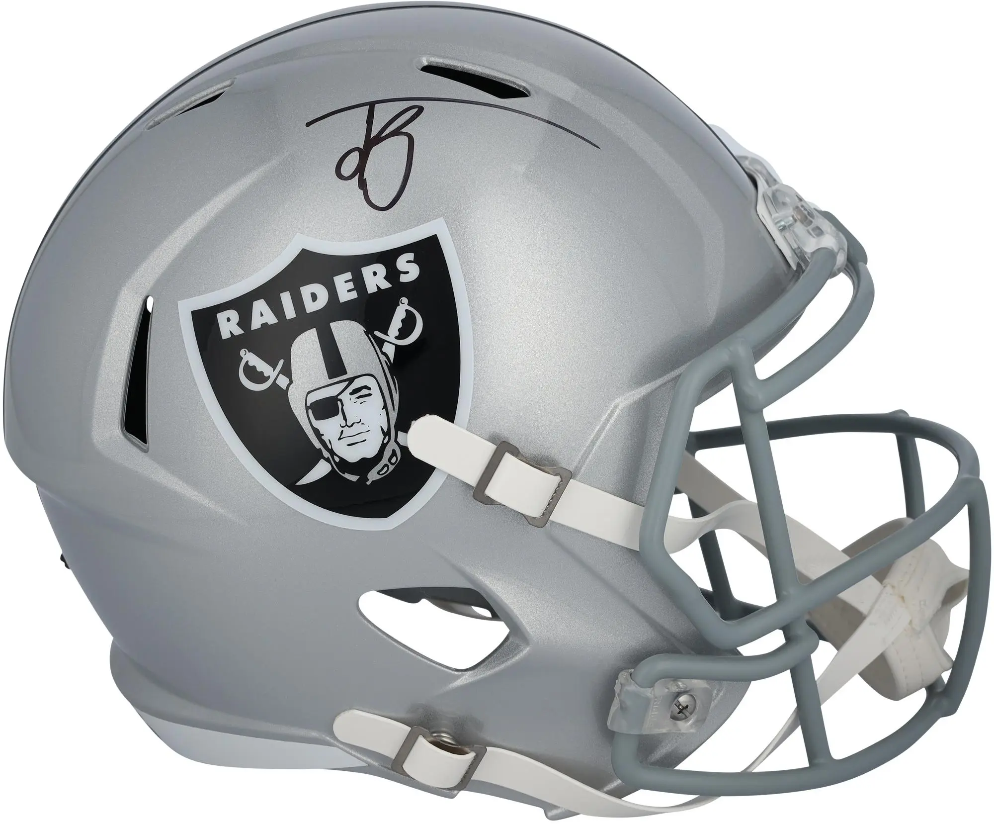 Jack Bech Las Vegas Raiders Autographed Riddell Speed Replica Helmet - Fanatics Authentic Certified