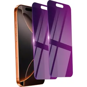 2 Pack  Screen Protector for  16 Pro Max Tempered Glass 6.9inch Private Saver Anti-Spy Eye Protection Anti-Scratch Full Coverage