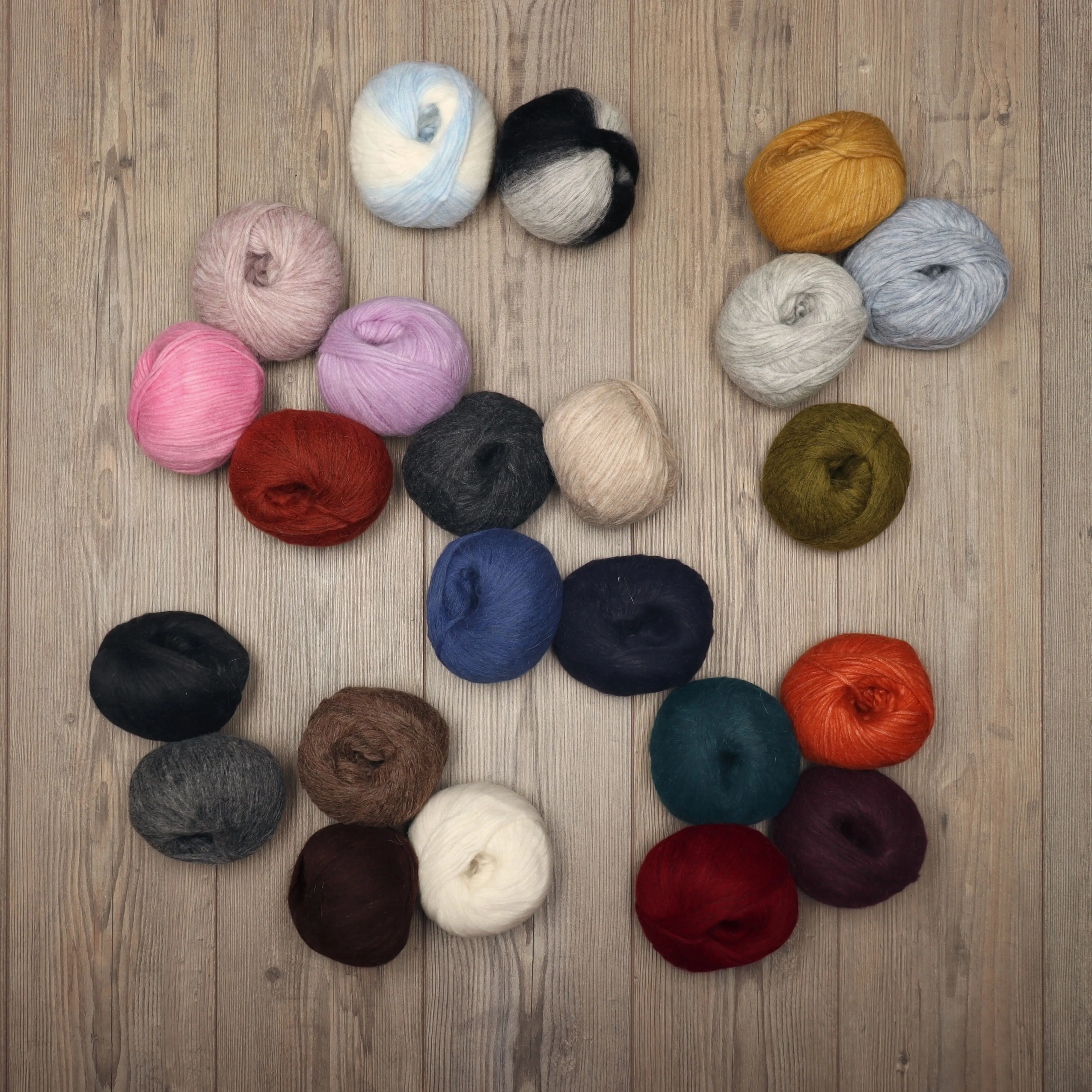 Pullu Baby Alpaca Merino Wool Yarn 3 Skeins Worsted Weight