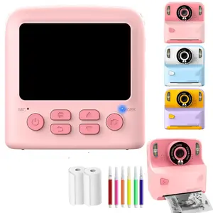 Camera with Print Paper, 1 Set USB Rechargeable Instant Print Camera with Video & Photo Taking Function, Digital Camera with Paper, Gift for Boys Girls
