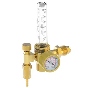TOOLIOM Argon/CO2 Regulator Flowmeter, CGA580 Connection Welding Gas Gauge, 0-4000 PSI for MIG TIG Welding