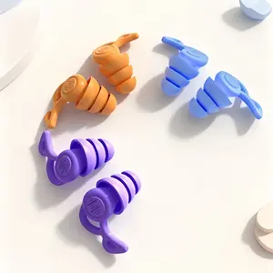 Super Noise Cancelling Silicone Earplugs, Sleep Aid, Dormitory Snoring Reduction, Waterproof, Quiet Swimming, Anti-Noise