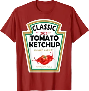Red Ketchup DIY Halloween Costume Matching Group Ketchup T-Shirt - Diegoort Shop 35B0DVZQWBPZ