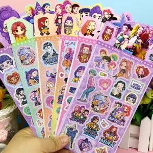20pcs Witch Hunt Laser Stickers, Sticker Packs, Korean Cartoon Theme DIY Hand Account Decorative Stickers, Random Color Options, Perfect for Gukha Accessories