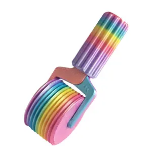 3D Printed Rainbow Diamond Painting Roller Tool Multi-Layer Press Wheel for DIY Art Craft Accessories Ergonomic Handle for Securing Resin Drills Beads Canvas Art Tool