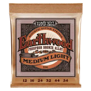 Ernie Ball 2146 Earthwood Medium Light Phosphor Bronze Acoustic Guitar Strings