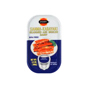J-BASKET Saury Fish Canned 100g - Premium Japanese Mackerel Pike, Ready to Eat,  Restock