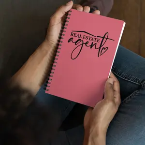 A Real Estate Agent's Spiral notebook with a trendy design, Journal, Daily Planner. Perfect Gift For Realtor's, Agent's * Broker
