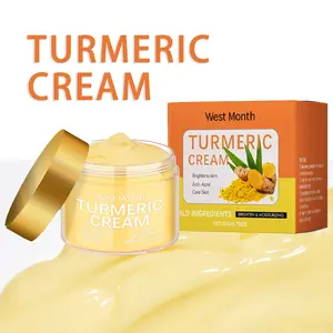 Turmeric Face Cream, Hydrating and Brightening Moisturizer for Daily Skincare, Nourishing Face Lotion for Women and Men, Smooth and Refreshing Cream for Radiant Skin