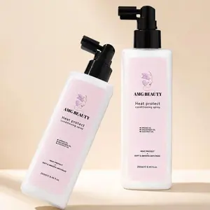 Amg Beauty Heat Protectant & Conditioner SET 2 Dual Functionality for Various Hair Types Protects Conditions Nourishes Healthy Manageable Hair