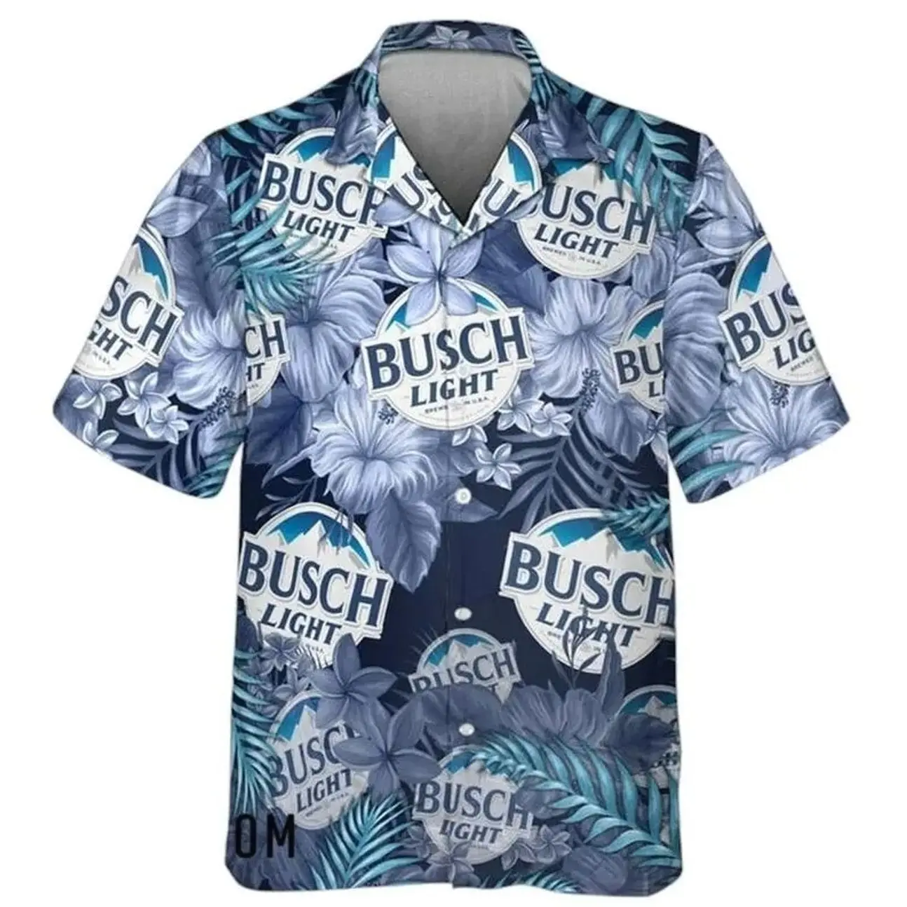 Busch Hawaiian Shirt Tropical Vibes Funny Beer Aloha for Men & Women Summer Beach Party Outfit 4th of July Gift Dad Husband Friends Top Menswear