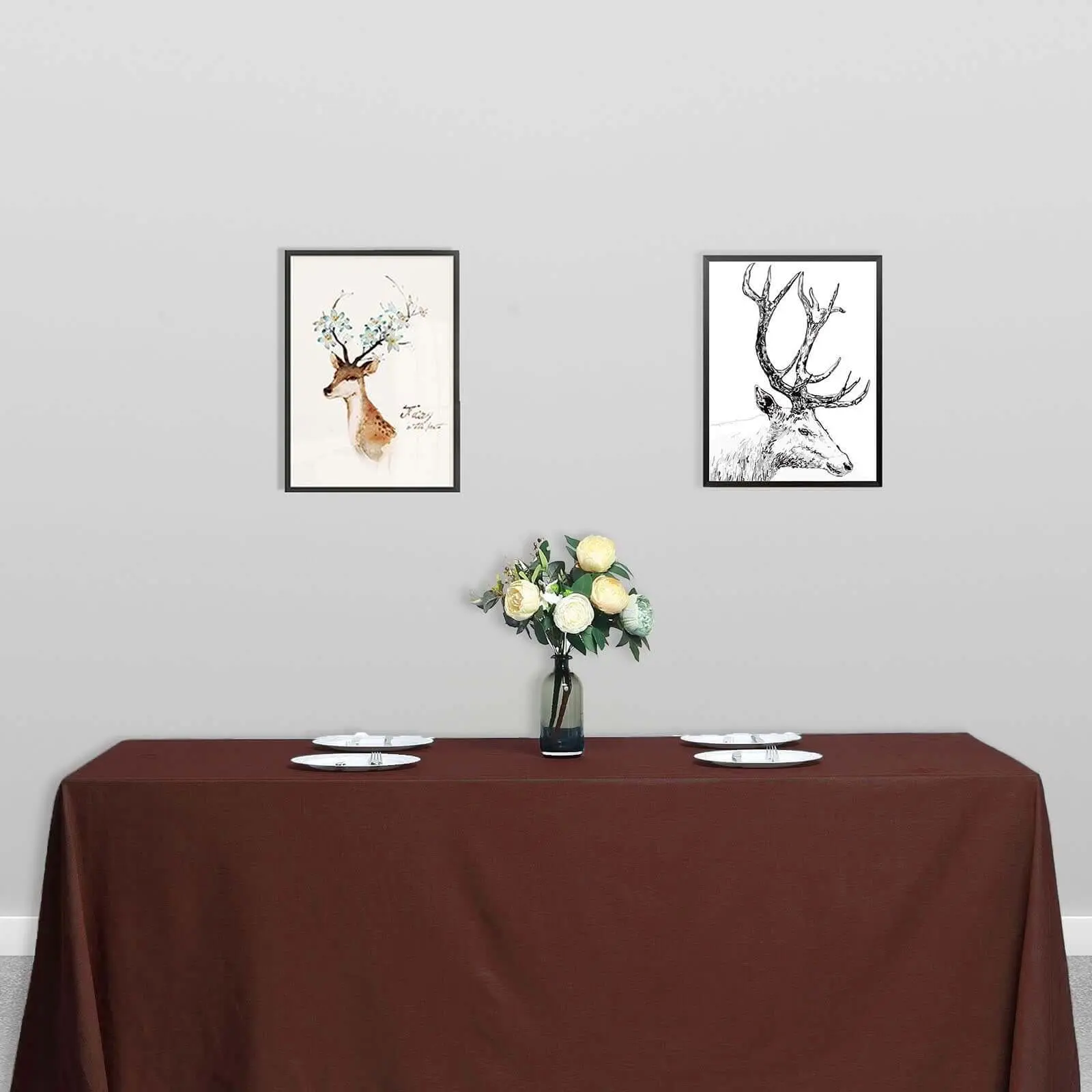 90"x132" Chocolate Polyester Rectangle Tablecloth - Seamless, Washable, Casual & Business Use, Ideal for Graduations, Corporate Events, Machine Washable for Household & Restaurant Linens, Thanksgiving
