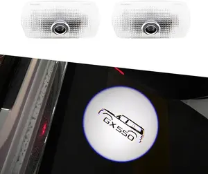 HD welcome light for lexus GX550 Never Fade HD LED Door Welcome Projector Lights 3D Ghost Shadow Lamp 2pcs