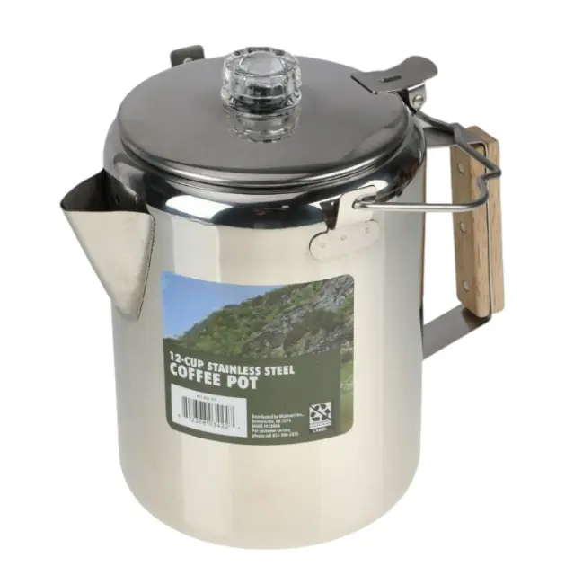 12 Cup Camping Stainless Steel Coffee Maker 12 Cup Camping Stainless Steel Coffee Maker
