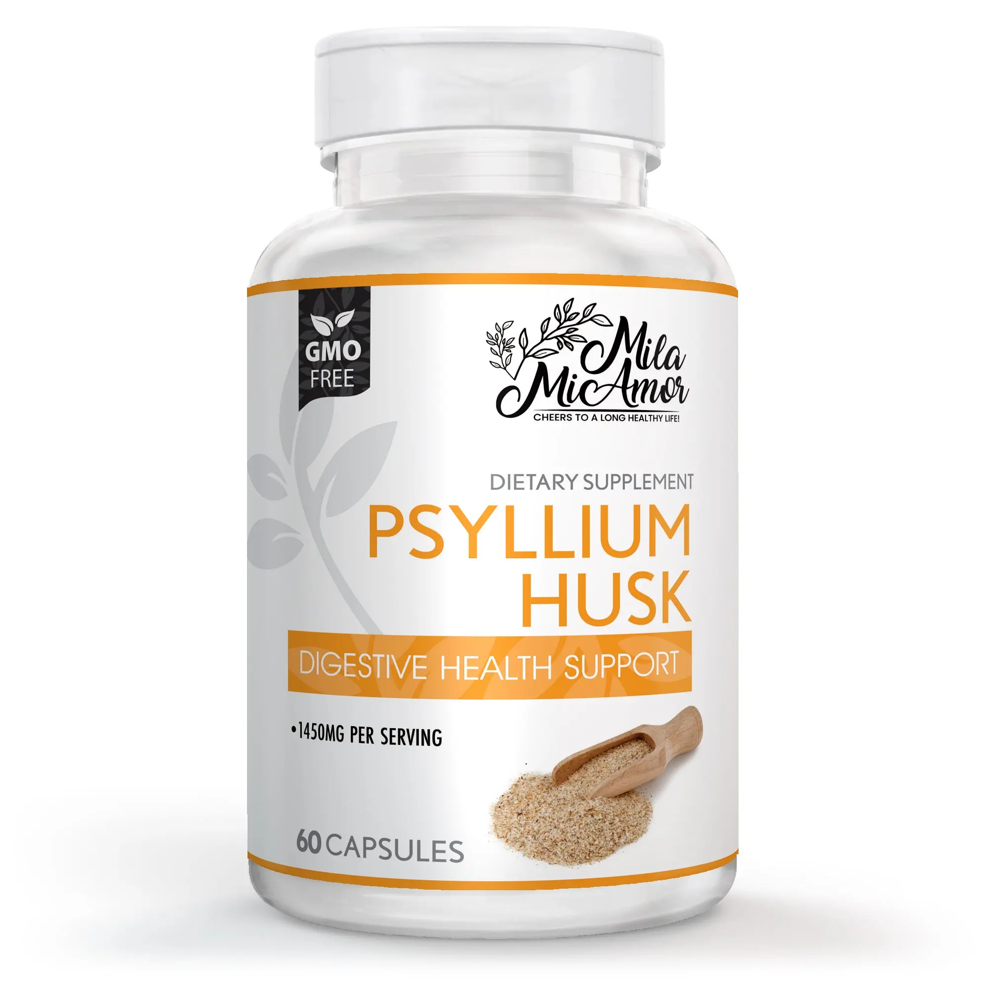 Psyllium Husk | Gut and Colon Support | Digestive Support | Non-GMO | 60 capsules Psyllium Husk | Gut and Colon Support | Digestive Support | Non-GMO | 60 capsules