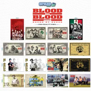 blood in blood out rectangle vinyl stickers made with high quality vinyl