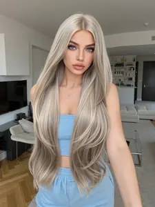 Women's 32 Inch Synthetic Fiber Wig, Long Curly Hair, No Bangs, Perfect for Daily Wear and Halloween, All Seasons, Synthetic Hairpiece, Synthetic Wigs