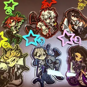 Gachikuta Acrylic Keychains || Rudo Enjin Zanka Riyo Amo & Jabber Inspired