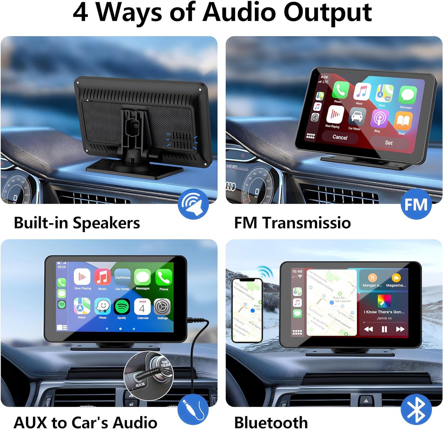 2025 Upgraded Wireless CarPlay Screen for Andriod & Iphone : The Ultimate Portable Car Play Adapter for Seamless In-Car