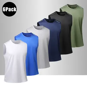 Men’s Summer Quick-Dry Tank Top, Multicolor Set, Loose and Breathable Sleeveless Sports Fitness Shirt